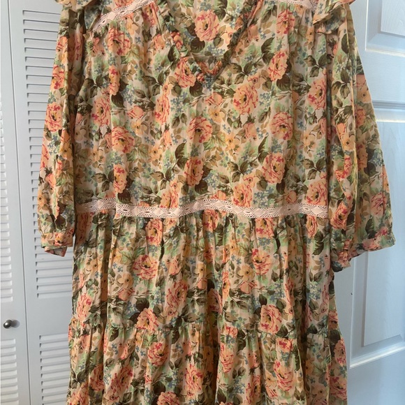 ZARA FLORAL PRINT DRESS. - Picture 2 of 5